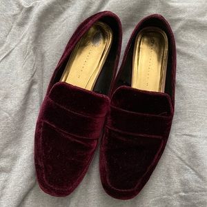 Zara Velvet Loafers
